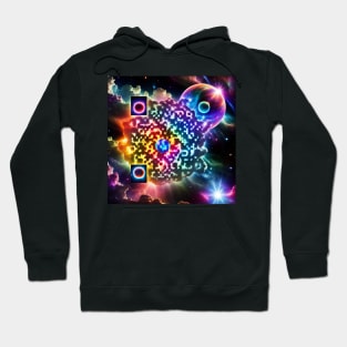 Cosmic Rick Roll QR Code Hoodie